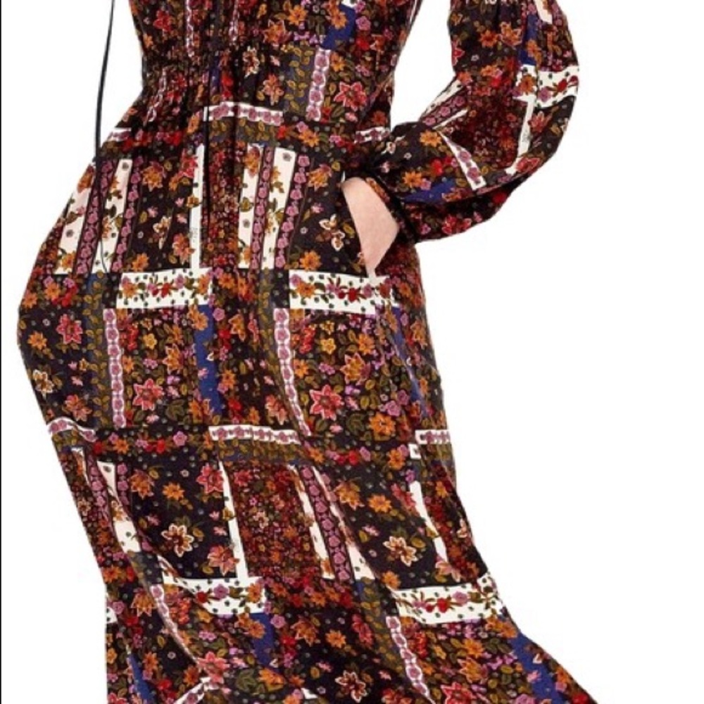 New Zara Bohemian Goddess Maxi Dress S - Picture 3 of 8
